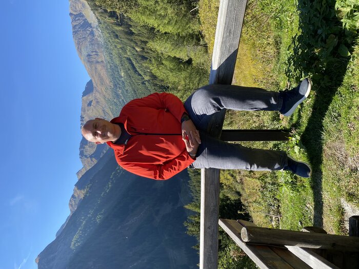 Martin Pintar in den Alpen